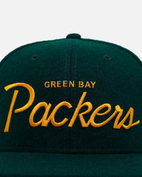 New Era Green Bay Packerss 'NFL Script' 9FIFTY Snapback Official Team Color