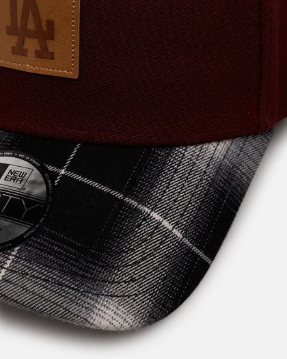 New Era Los Angeles Dodgers 'Workwear' 9FORTY A-Frame Snapback Maroon