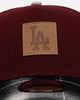 New Era Los Angeles Dodgers 'Workwear' 9FORTY A-Frame Snapback Maroon