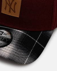 New Era New York Yankees 'Workwear' 9FORTY A-Frame Snapback Maroon