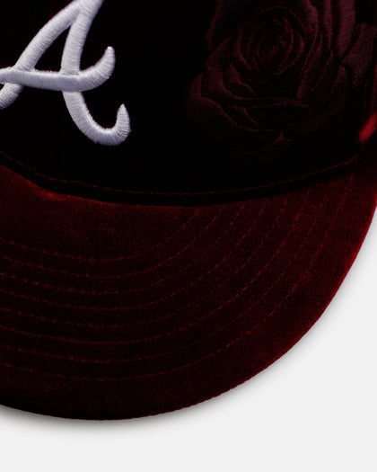 New Era Atlanta Braves 'Velvet Roses' 59FIFTY Fitted Maroon