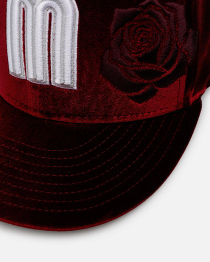 New Era Mexico National Baseball Team 'Velvet Roses' 59FIFTY Fitted Maroon