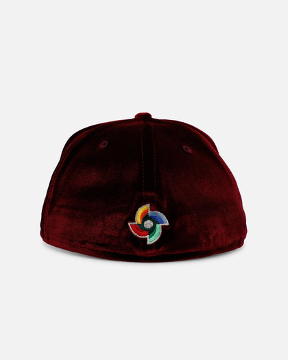New Era Mexico National Baseball Team 'Velvet Roses' 59FIFTY Fitted Maroon