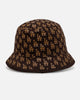 New Era Los Angeles Dodgers 'Monogram' Bucket Hat Brown