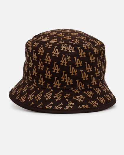 New Era Los Angeles Dodgers 'Monogram' Bucket Hat Brown