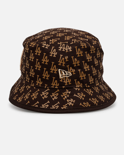 New Era Los Angeles Dodgers 'Monogram' Bucket Hat Brown
