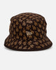 New Era Los Angeles Dodgers 'Monogram' Bucket Hat Brown
