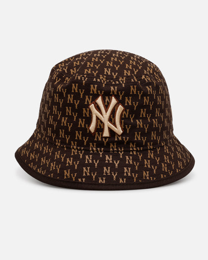 New Era New York Yankees 'Monogram' Bucket Hat Brown