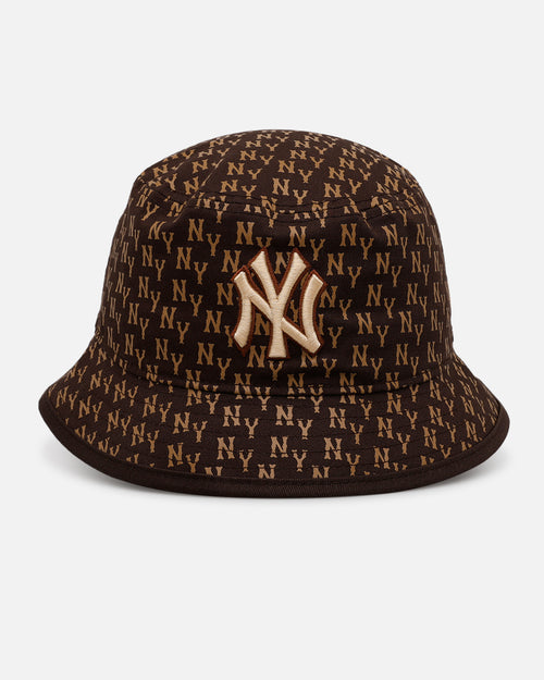 New Era New York Yankees 'Monogram' Bucket Hat Brown