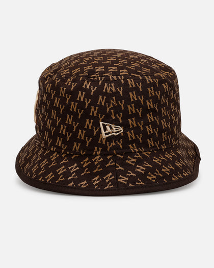 New Era New York Yankees 'Monogram' Bucket Hat Brown