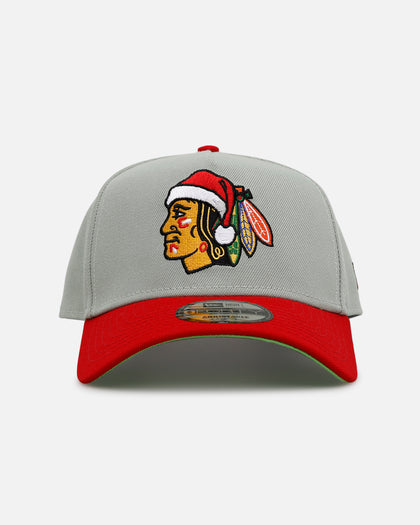 New Era Chicago Blackhawks 'All I Want For Christmas' 9FORTY A-Frame Snapback Green/Red