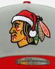 New Era Chicago Blackhawks 'All I Want For Christmas' 9FORTY A-Frame Snapback Green/Red
