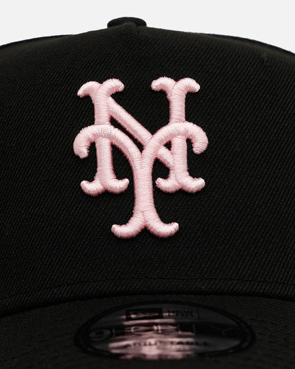 New Era New York Mets 'Black And Pink' 9FORTY A-Frame Snapback Black/Pink