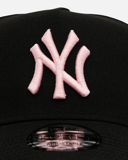 New Era New York Yankees 'Black And Pink' 9FORTY A-Frame Snapback Black/Pink