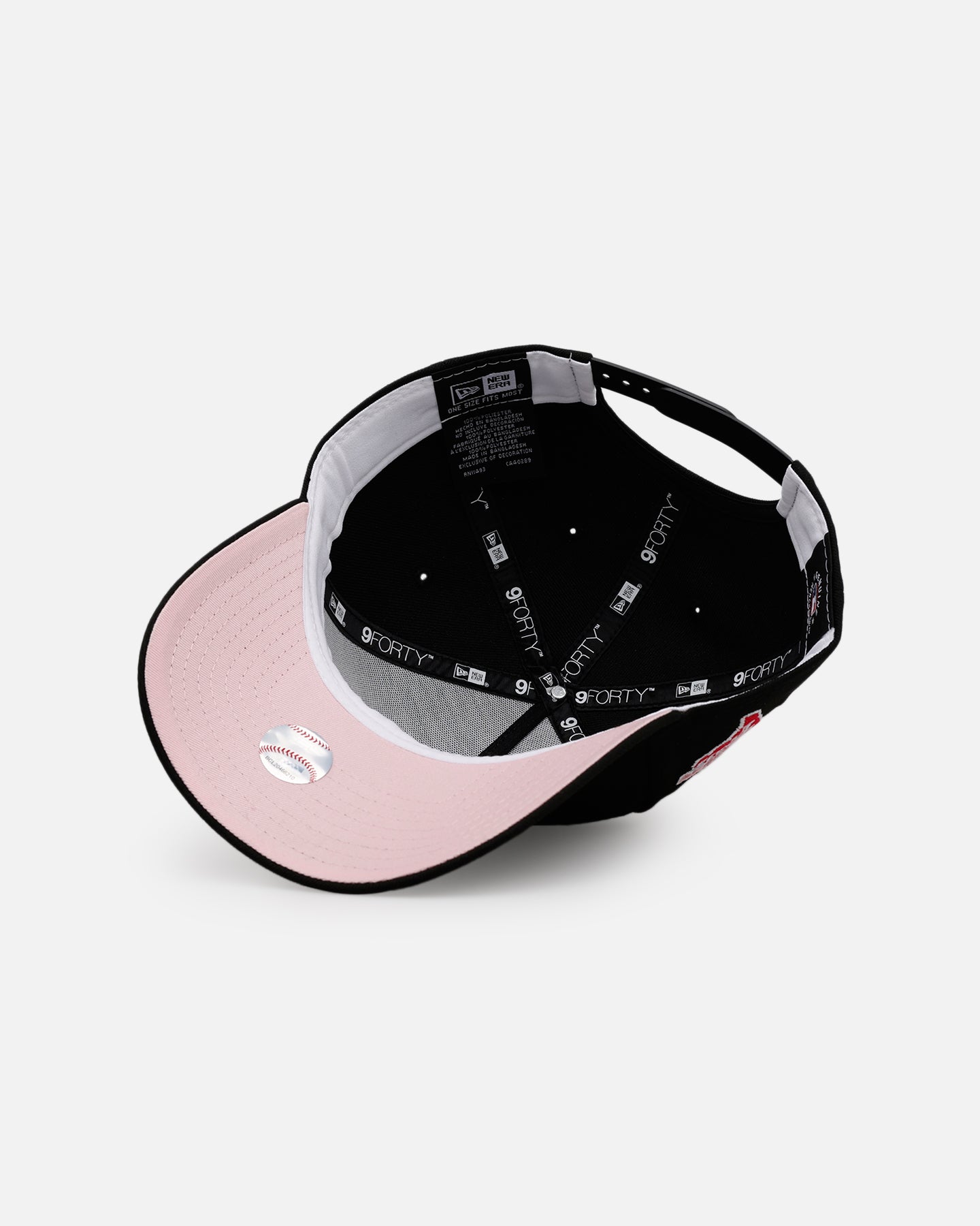New Era Texas Rangers 'Black And Pink' 9FORTY A-Frame Snapback