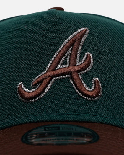 New Era Cappello Snapback A-Frame Atlanta Braves – Verde E Pesca, 5 Pannelli, Visiera Alta Curva, Taglia Unica