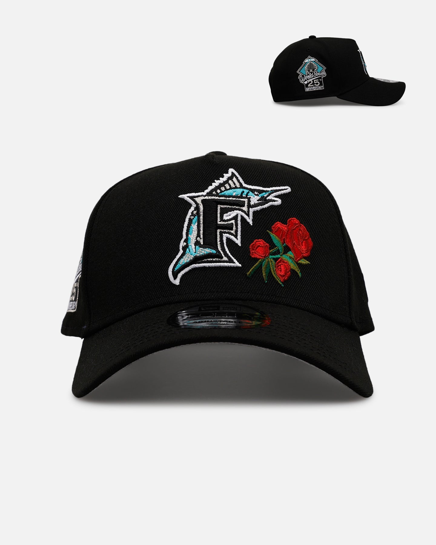 New Era Florida Marlins 'Rose Emblem' 9FORTY A-Frame Snapback