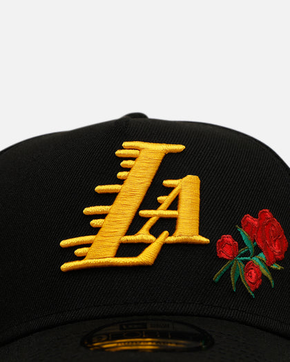 New Era Los Angeles Lakers 'Official Team Color Rose' 9FORTY A-Frame Snapback Official Team Color