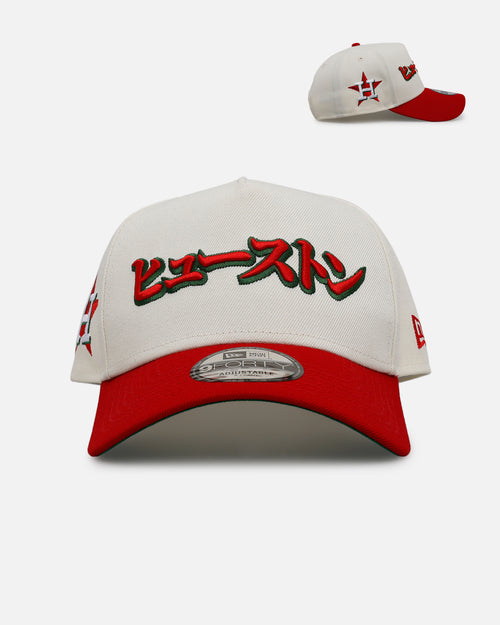 New Era Houston Astros 'Strawberry' 9FORTY A-Frame Snapback Chrome/Red