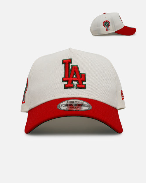 New Era Los Angeles Dodgers 'Strawberry' 9FORTY A-Frame Snapback Chrome/Red