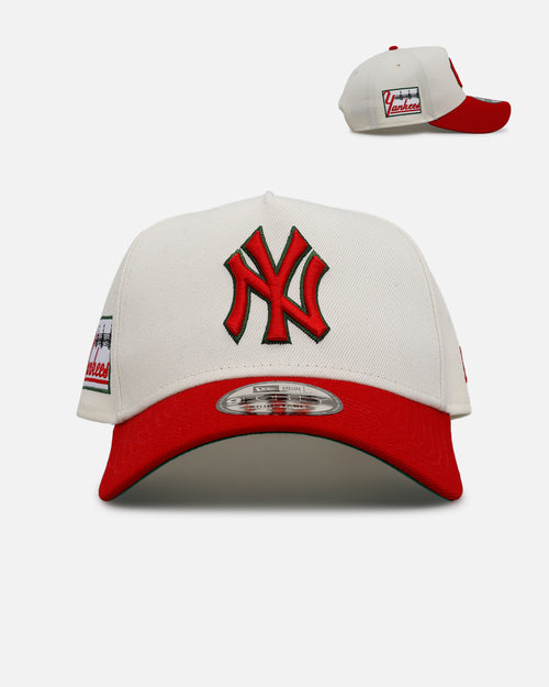 New Era New York Yankees 'Strawberry' 9FORTY A-Frame Snapback Chrome/Red