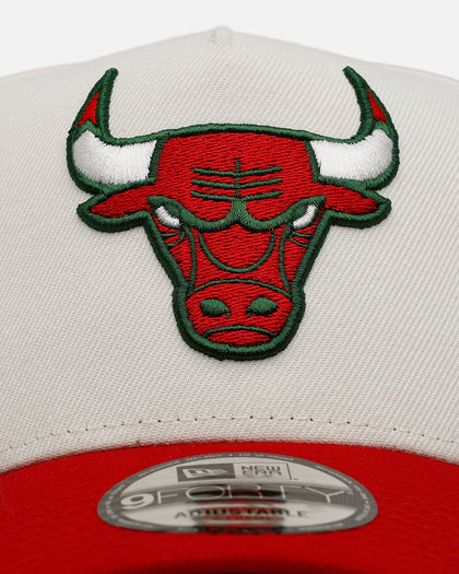 New Era Chicago Bulls 'Strawberry' 9FORTY A-Frame Snapback Chrome/Red