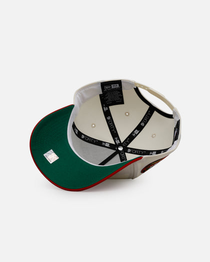 New Era Chicago Bulls 'Strawberry' 9FORTY A-Frame Snapback Chrome/Red