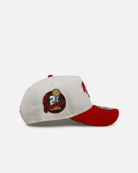 New Era New York Knicks 'Strawberry' 9FORTY A-Frame Snapback Chrome/Red