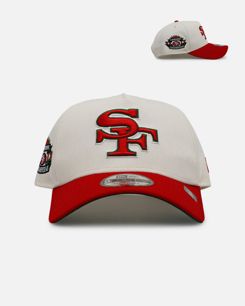 New Era San Francisco 49ers 'Strawberry' 9FORTY A-Frame Snapback Chrome/Red