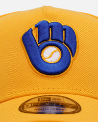 New Era Milwaukee Brewers 'Sunshine' 9FORTY A-Frame Snapback Canary