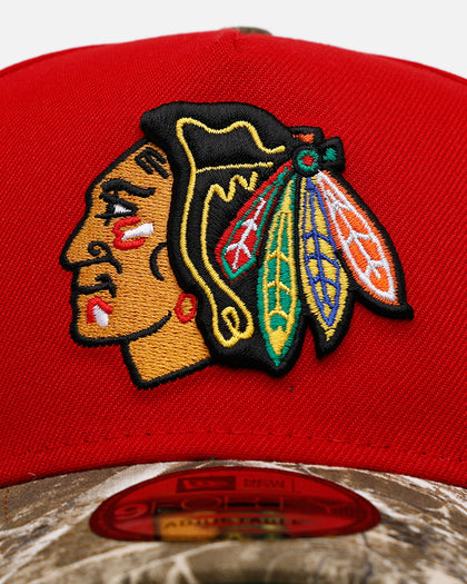 New Era Chicago Blackhawks 'Realtree Visor' 9FORTY A-Frame Snapback Official Team Color