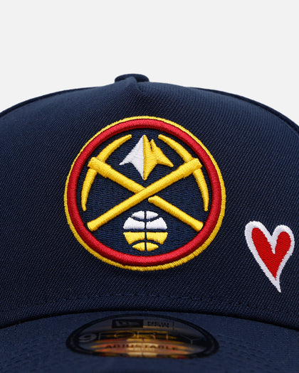 New Era Denver Nuggets 'Team Color Hearts' 9FORTY A-Frame Snapback Official Team Color