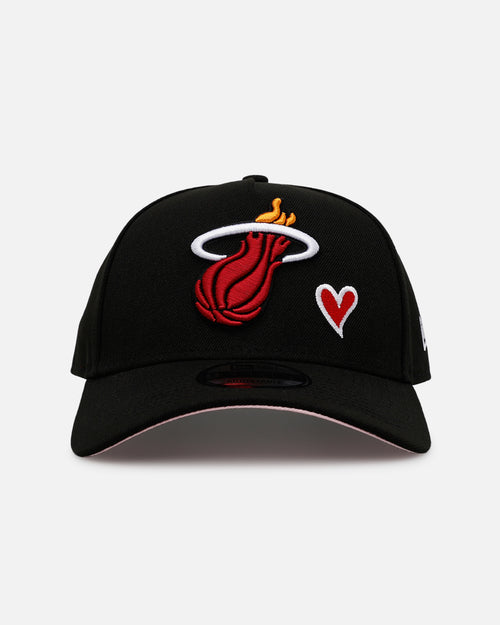 New Era Miami Heat 'Team Color Hearts' 9FORTY A-Frame Snapback Official Team Color