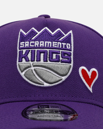 New Era Sacramento Kings 'Team Color Hearts' 9FORTY A-Frame Snapback Official Team Color