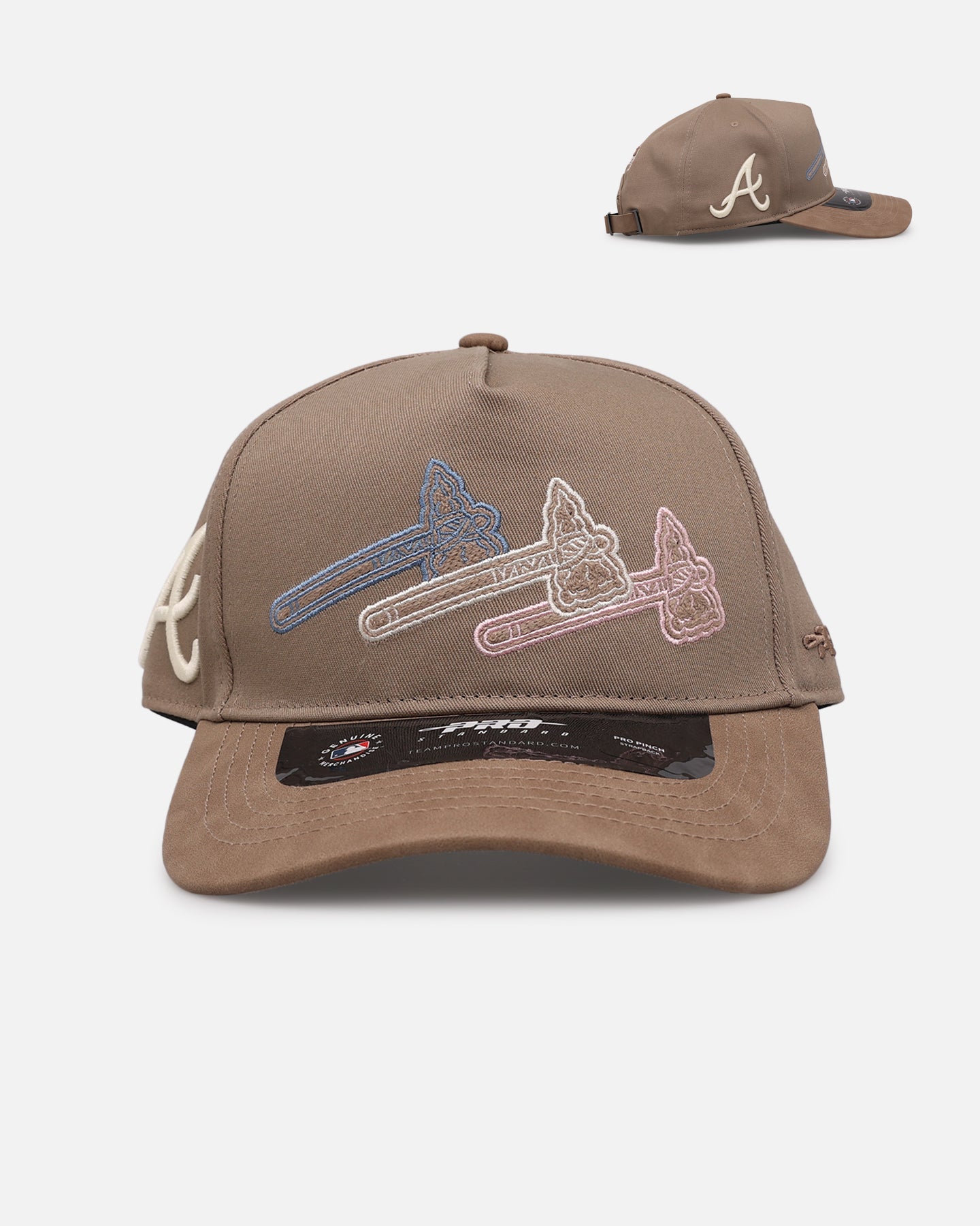 MLBチームロゴ ビアブリック Pro Standard Atlanta Braves 'Multicolor Logos' Pro Pinch Strapback