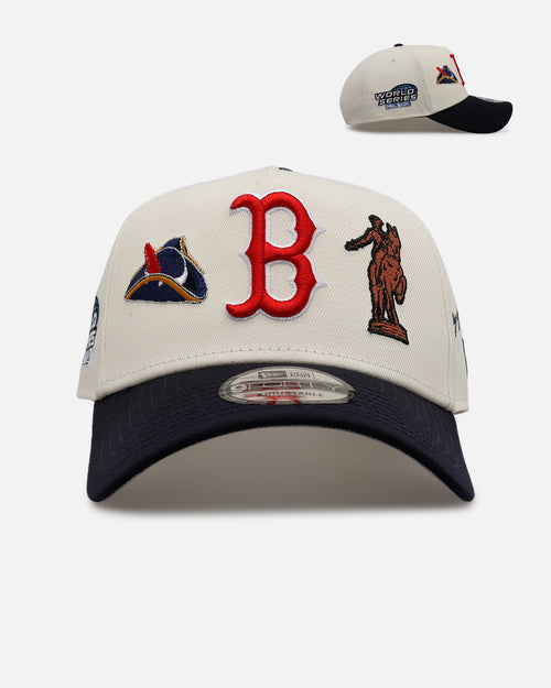New Era Boston Red Sox 'Chrome City Icons' 9FORTY A-Frame Snapback Chrome/Official Team Color