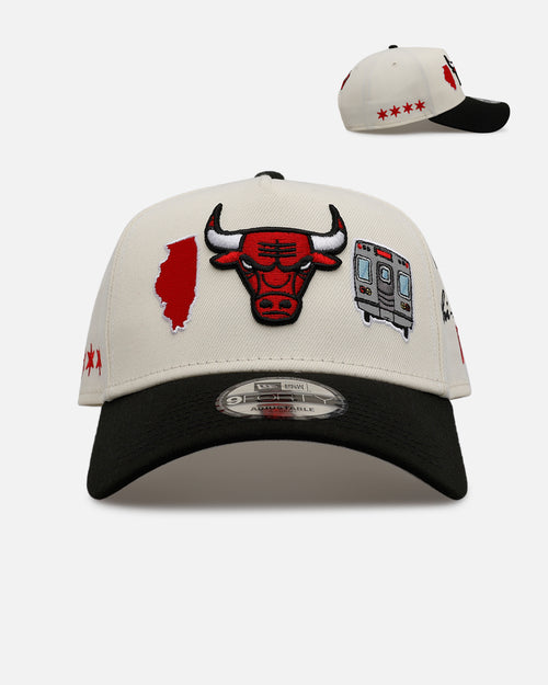 New Era Chicago Bulls 'Chrome City Icons' 9FORTY A-Frame Snapback Chrome/Official Team Color