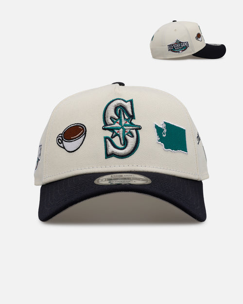 New Era Seattle Mariners 'Chrome City Icons' 9FORTY A-Frame Snapback Chrome/Official Team Color