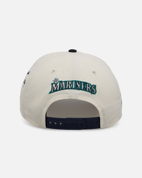 New Era Seattle Mariners 'Chrome City Icons' 9FORTY A-Frame Snapback Chrome/Official Team Color