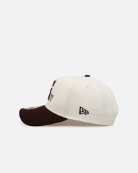 New Era Los Angeles Angels 'Pink Satin Hearts Walnut' 9FORTY A-Frame Snapback Chrome/Walnut