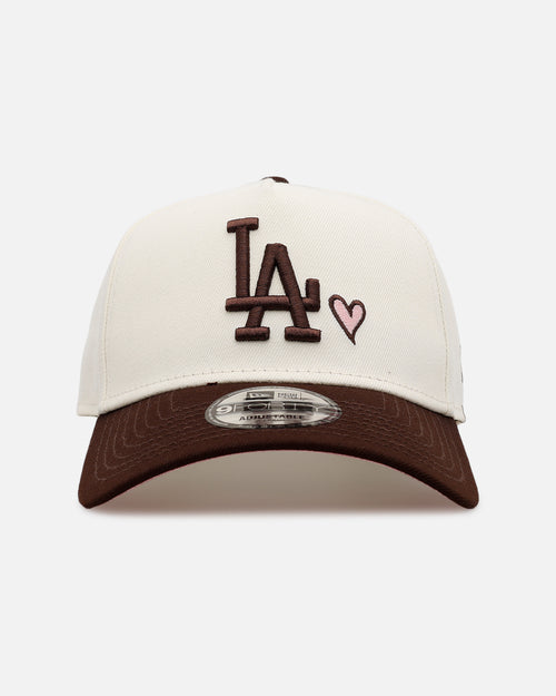 New Era Los Angeles Dodgers 'Pink Satin Hearts Walnut' 9FORTY A-Frame Snapback Chrome/Walnut