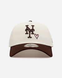 New Era New York Mets 'Pink Satin Hearts Walnut' 9FORTY A-Frame Snapback Chrome/Walnut