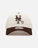 New Era New York Mets 'Pink Satin Hearts Walnut' 9FORTY A-Frame Snapback Chrome/Walnut
