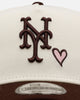 New Era New York Mets 'Pink Satin Hearts Walnut' 9FORTY A-Frame Snapback Chrome/Walnut