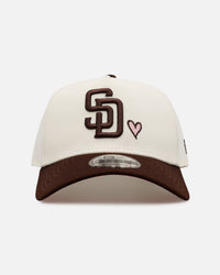 New Era San Diego Padres 'Pink Satin Hearts Walnut' 9FORTY A-Frame Snapback Chrome/Walnut