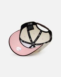 New Era Boston Red Sox 'Pink Satin Hearts Walnut' 9FORTY A-Frame Snapback Chrome/Walnut