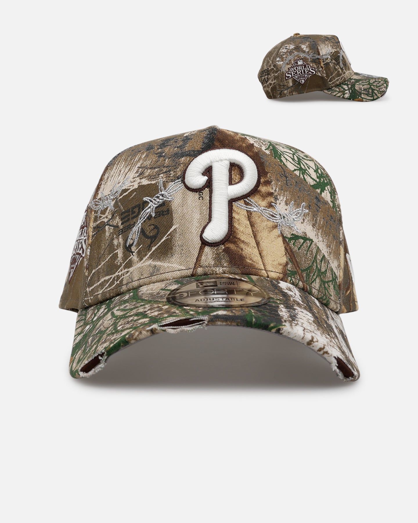 NEW ERA カスタム 別注 PHILLIES 7 5/8 New Era Philadelphia Phillies 'Realtree Grit 3.0' 9FORTY A-Frame
