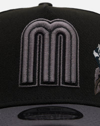 New Era Mexico National Baseball Team 'Stealth Roses' 9FORTY A-Frame Snapback Black