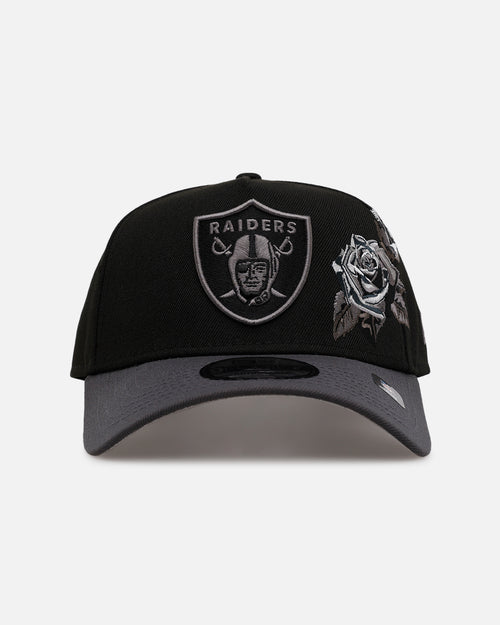 New Era Las Vegas Raiders 'Stealth Roses' 9FORTY A-Frame Snapback Black