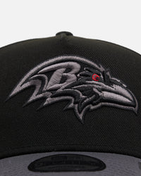 New Era Baltimore Ravens 'Stealth Roses' 9FORTY A-Frame Snapback Black
